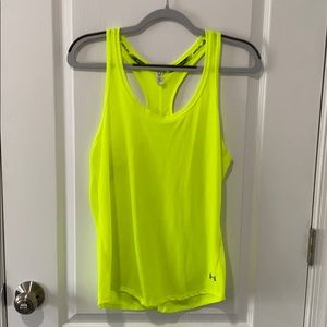 Under Armour Neon Yellow Racerback Tank